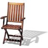 Teak Klappstuhl mit Armlehne