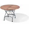 Klapptisch mit Schirmloch, rund 115cm