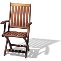 Teak Klappstuhl mit Armlehne
