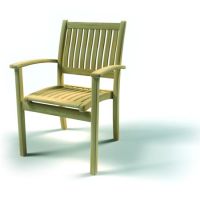 Teak Stapelsessel