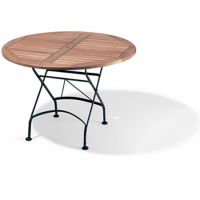 Klapptisch mit Schirmloch, rund 115cm