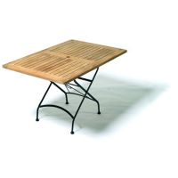 Klapptisch mit Schirmloch, rechteckig 80 x 120 cm